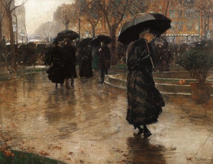 Childe Hassam
Ecole américaine
Rain Storm, Union Square
1890
Huile sur toile (1859-1935)
New