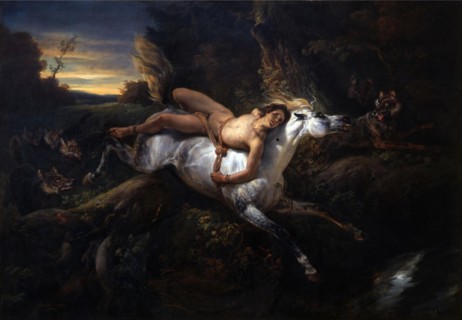 Français : Mazeppa aux loups   1826.   878 Mazeppa aux loups - Vernet, 1826