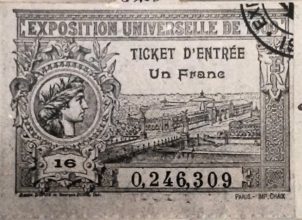 633 Exposition universelle 1900 Ticket