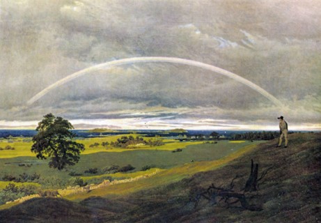 Caspar David Friedrich
Ecole allemande
Paysage avec arc-en-ciel
Vers 1810
Huile sur toile (59 x