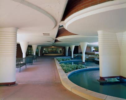 Entrance to Johnson Wax Headquarters, Racine, Wisconsin