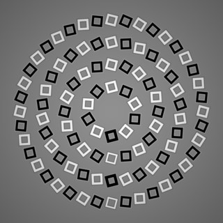 optical illusion fake spiral background