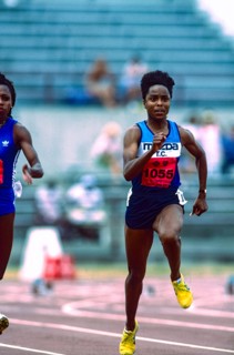 Evelyn Ashford (USA) competing at the 1984 US OLympic Team Trials
