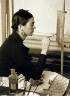 Frida Kahlo de Rivera (1907-1954), famous Mexican painter