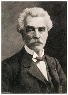 Jean Léon Gérôme (1824-1904), French painter, artist and sculptor, portrait engraving by Henry Wolf, 1898