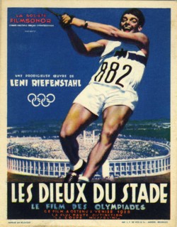 Belgian Poster for OLYMPIA Part One Fest Der Voelker / Festival of Nations 1938 director / writer LENI RIEFENSTAHL Olympia Film GmbH / International Olympic Committee / Tobis Filmkunst