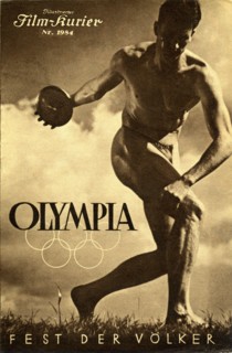 Discus Thrower form the Prologue in OLYMPIA Part One Fest Der Voelker / Festival of Nations 1938 director / writer LENI RIEFENSTAHL Olympia Film GmbH / International Olympic Committee / Tobis Filmkuns...