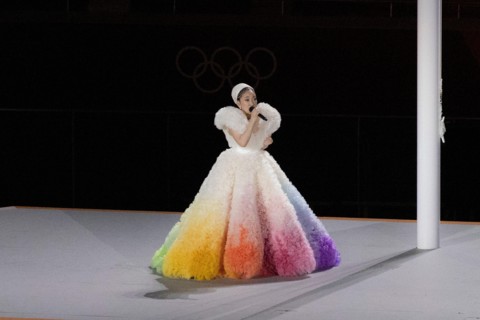 Tokyo, Japan. 23rd July, 2021. T'QUIO, TO - 23.07.2021: TOKYO 2020 OLYMPIAD TOKYO - Tokyo 2020 Olympic Games opening ceremony held in 2021 held at Tokyo Olympic Stadium in Japan. (Photo: Richard Calli...