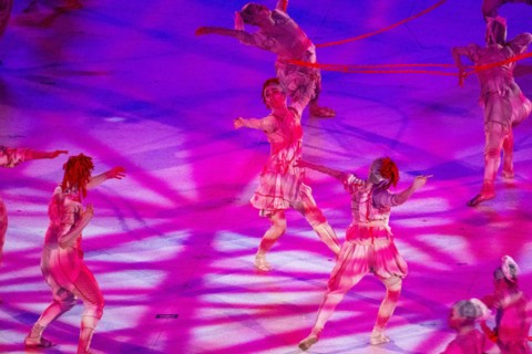 Tokyo, Japan. 23rd July, 2021. T'QUIO, TO - 23.07.2021: TOKYO 2020 OLYMPIAD TOKYO - Tokyo 2020 Olympic Games opening ceremony held in 2021 held at Tokyo Olympic Stadium in Japan. (Photo: Richard Calli...