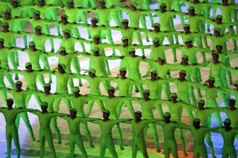 opening ceremony   Eršffnungsfeier im Olympiastadion Olympische Sommerspiele 2008 in Peking olympic summer games in Beijing 2008 Stadium of the opening ceremony of the winter olympic games 2022 Na...