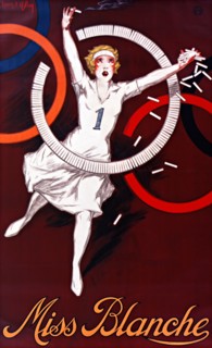 Vintage advertisement by Jean d'Ylen - Miss Blanche (1928) - Old advertisement poster.