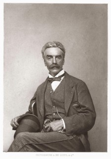 Portrait of French painter and sculptor Jean-Léon Gérôme (1824 - 1904), circa 1881.