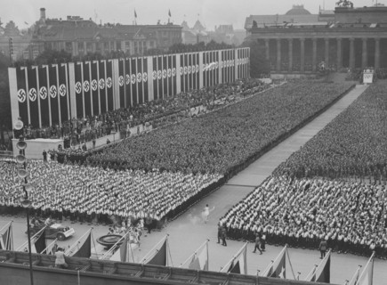 Berlin Olympics 1936. The 1936 Summer Olympics (German: Olympische Sommerspiele 1936), officially known as the Games of the XI Olympiad (German: Spiele der XI. Olympiade) and commonly known as Berlin ...