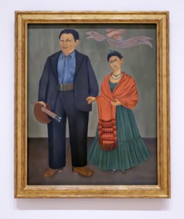 Frieda and Diego Rivera 1931 painting by Frida Kahlo in the San Francisco Museum of Modern Art (SFMOMA)