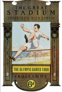 1908 SUMMER OLYMPIC GAMES poster