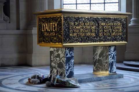Tomb of Hubert Lyautey, French Army general  and Marshal of France. Hôtel National des Invalides, Paris, France.