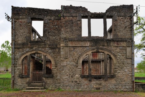 Oradour-sur-Glane where on 10 June 1944 642 inhabitants were massacred by a WW2 German Waffen-SS company, Limousin, France