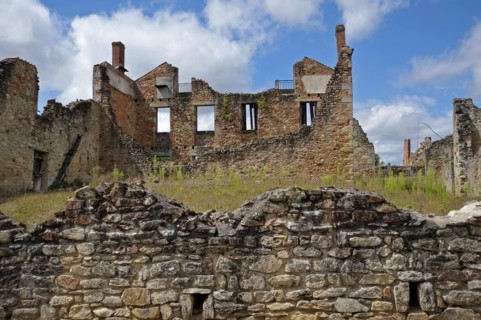 WW2 Nazi SS massacre Oradour-sur-Glane Haute-Vienne Limousin France