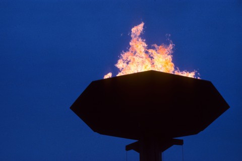 Olympic Flame at the 1988 Olympic Summer Games, Seoul Korea.