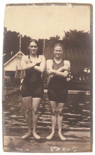 Australia’s first women Olympians, Fanny Durack and Mina Wylie, 1912