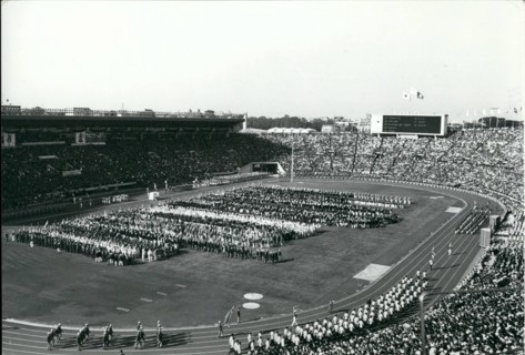 Feb. 02, 1964 - Opening Ceremony Tokyo Olympic games 1964 at National Stadium. .
