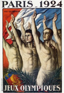 1920s France Olympic Games Poster
