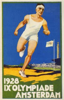 1920s Netherlands Olympic Games Poster