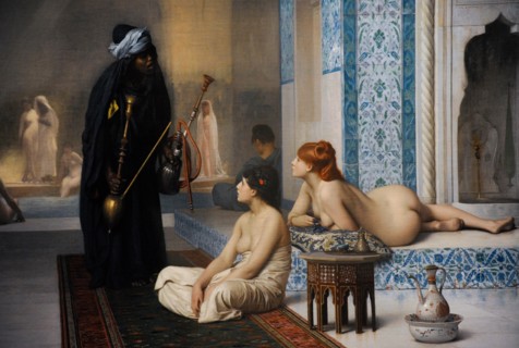 Jean-Leon Gerome (1824-1904). French painter. Pool in a Harem, 1875. Oil on canvas. Hermitage Museum (The State Hermitage Museum). St. Petersburg. Russia.
