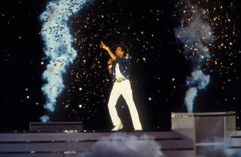 Lionel Richie performs at 1984 Olympic Games in Los Angeles.