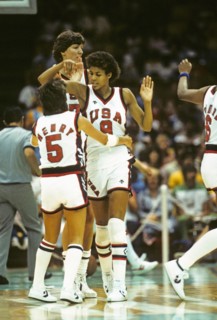 California - Los Angeles - 1984 Summer Olympic Games. Women's basketball. Cheryl Miller.