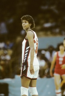 California - Los Angeles - 1984 Summer Olympic Games. Women's basketball. Cheryl Miller