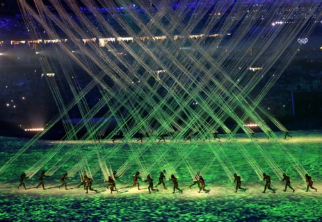 Rio De Janeiro, RJ, Brazil. 5th Aug, 2016. The legendary MaracanÃ£ Stadium was the site the opening ceremony of the 2016 Summer Olympic Games. Here, ] 2016 Summer Olympic Games - Rio Brazil.brian.pete...