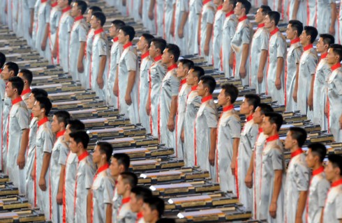 CHINESE PEOPLE OPENING CEREMONY OLYMPIC STADIUM BEIJING CHINA 08 August 2008