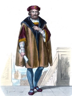 PIERRE RONSARD (1524-1585) French poet in a 19th century illustration