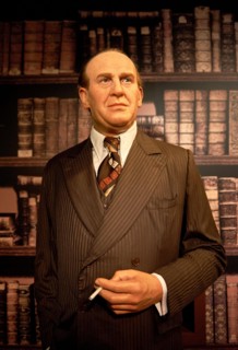 Oskar Schindler wax figure in Madame Tussaud's museum in Vienna