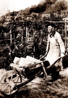 Ferdinand Cheval (1836-1924) working in his inspirational Le Palais idéal. Later known as Facteur Cheval, he was an ordinary French postman who spent thirty-three years of his life building Le Palais ...