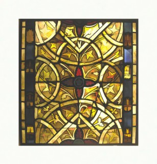 Art inspired by Grisaille Panel, ca. 1265, Made in Rouen, Normandy, France, French, White glass, pot-metal glass, and vitreous paint, Overall: 21 3/4 x 23 7/16 in. (55.2 x 59.6 cm), Glass-Stained, The...