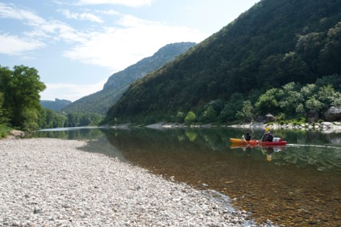 France, Ardeche river, Gorges de l'Ardeche, canoe