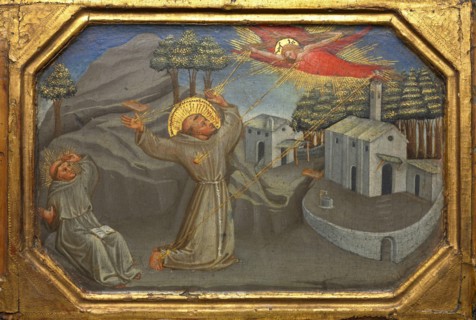 Francis of Assisi, Francis, Giovanni di Pietro di Bernardone, 1181 or 1182 to 3 October 1226, the founder of the Order of Friars Minor, Ordo fratrum minorum, Franciscans, Francis Receives the Stigmata...