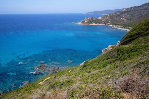 Holidays in southern Corsica. Discovery of the Sanguinaires Islands, next to the city of Ajaccio