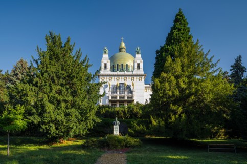 Church at Steinhof Baumgartner Höhe, Otto Wagner, Viennese Art Nouveau, 14th district Penzing, Vienna, Austria