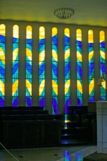 STAINED GLASS WINDOW MATISSE CHAPEL VENCE FRANCE