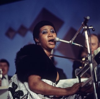 Aretha Franklin playing at the 1973 Montreux Jazz Festival