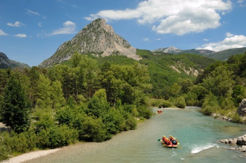 Rafting on the Gorges du Verdon, Verdon Gorge or Verdon River Alpes-de-Haute-Provence Provence France