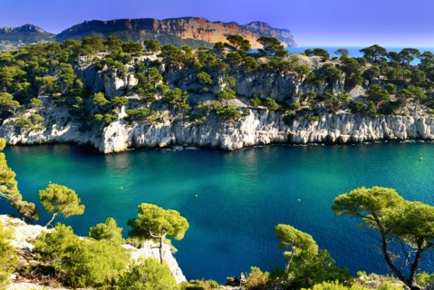 Calanques of Port Pin in Cassis in France near Marseille