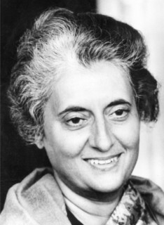 Portrait of Prime Minister Indira Gandhi