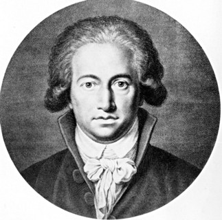 JOHANN WOLFGANG von GOETHE (1749-1832) German writer and statesman in a 1791 engraving