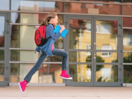 Girl back to school