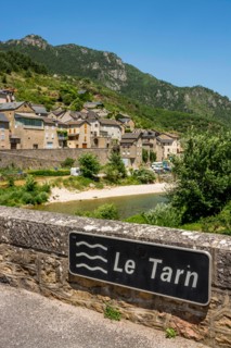 Les Vignes village, Gorges du tarn  UNESCO World Heritage Site. Grands Causses Regional Natural Park. Lozere
