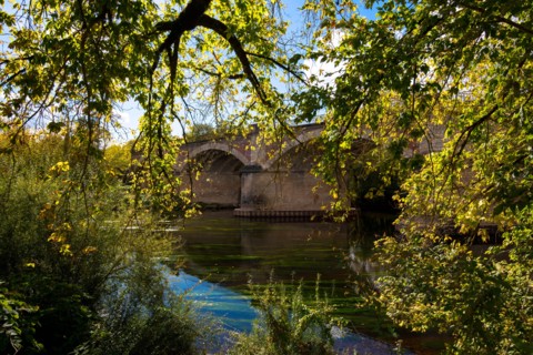 The Vezere river in the Perigord/Dordogne region in France